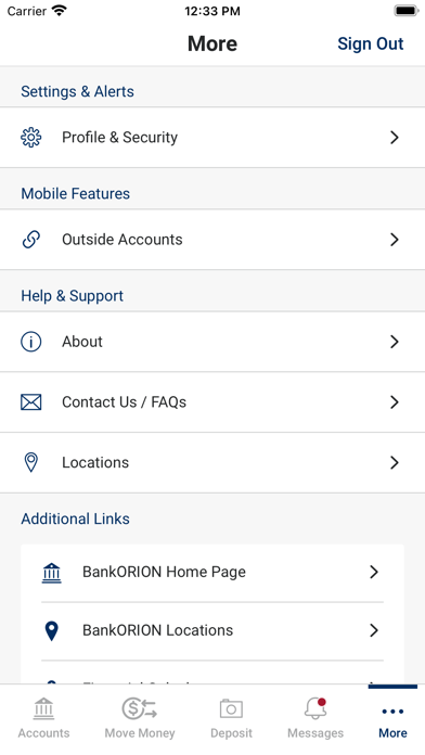 BankORION Mobile Screenshot