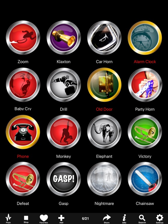 100's of Buttons & Sounds Lite iPad screenshot 4 - Entertainment app