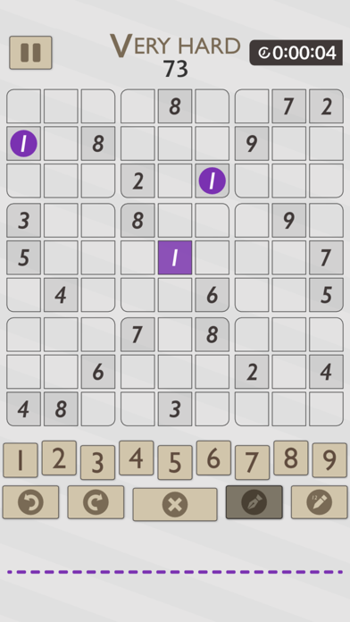 Number Place Purple Screenshot