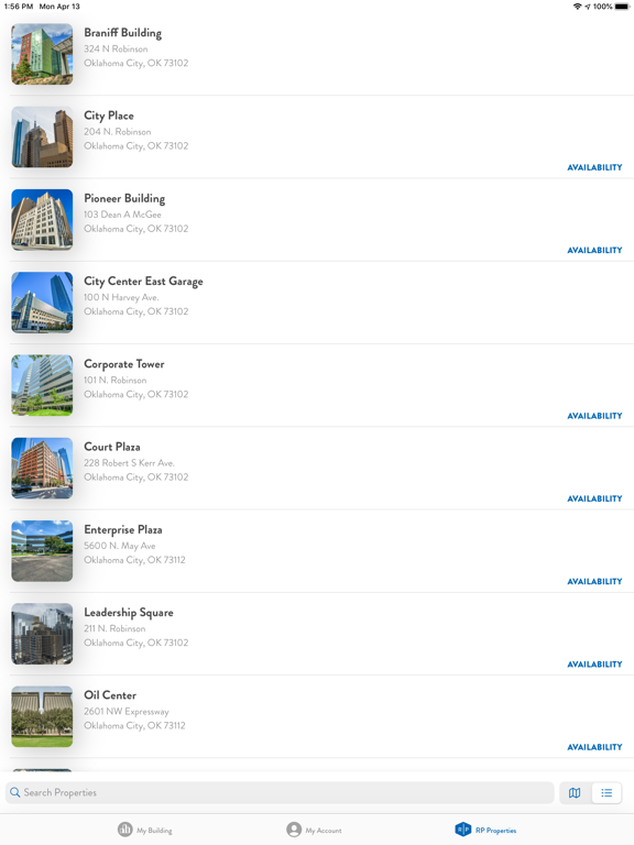 Robinson Park iPad screenshot 5 - Business app