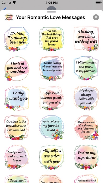 Your Romantic Love Messages Screenshot