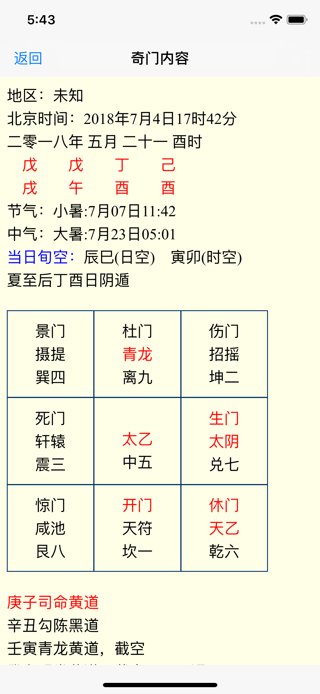 南方奇门遁甲