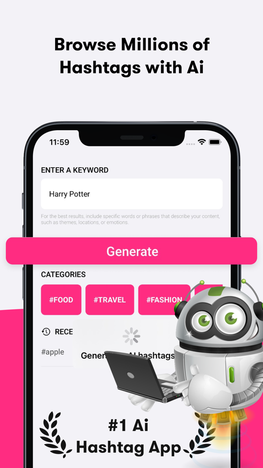 #6. Hashtag Generator for Insta (iOS) Podle: Emre Yigit Alparslan