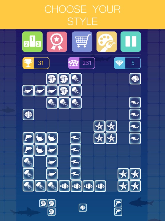 10x10 : fill the grid ! iPad screenshot 3 - Games app