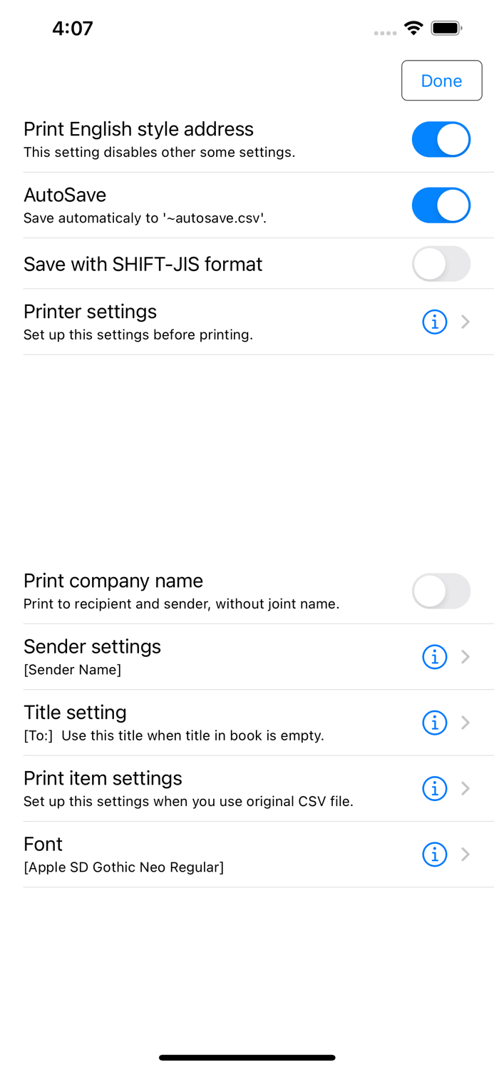 Easy Print Address