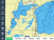 Maine Lakes - GPS fishing maps ipad bilder 2