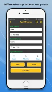 age calculator and manager iphone screenshot 4