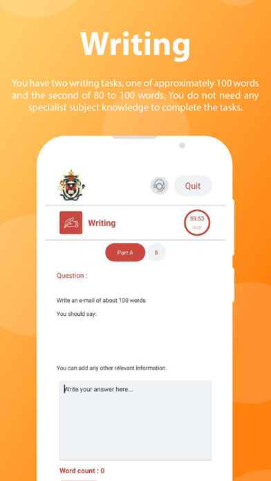Imperial English Test Screenshot