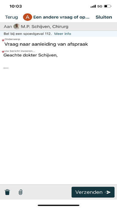 Mijn Dossier Amsterdam UMC Screenshot