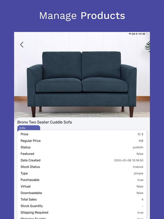 Screenshot #6 pour Woocer - WooCommerce Admin App