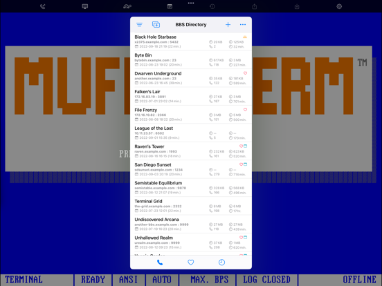 MuffinTerm iPad screenshot 7 - Utilities app