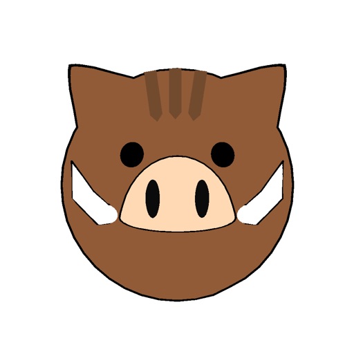 boar ball sticker icon