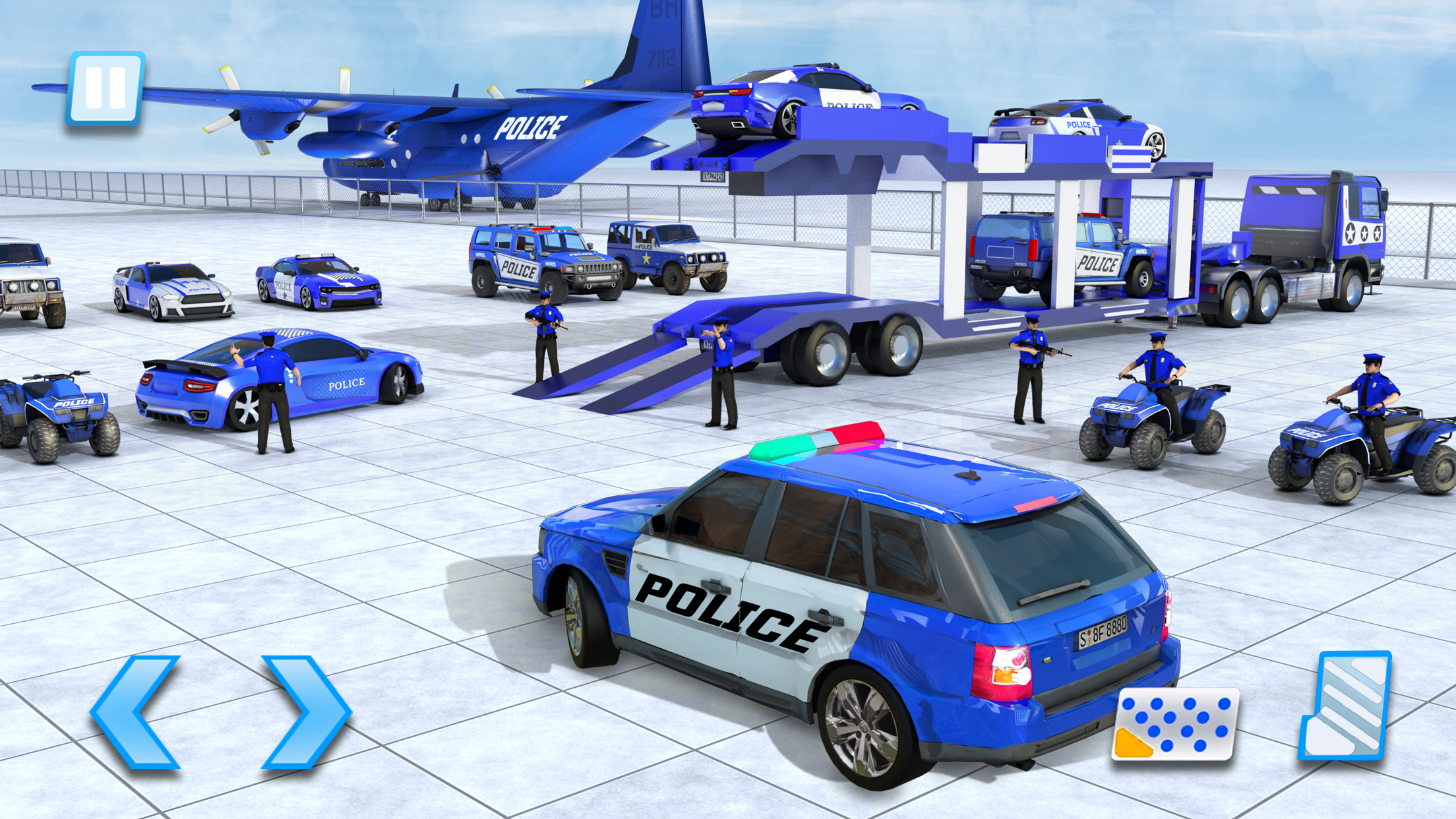 US City Police Car Transporter