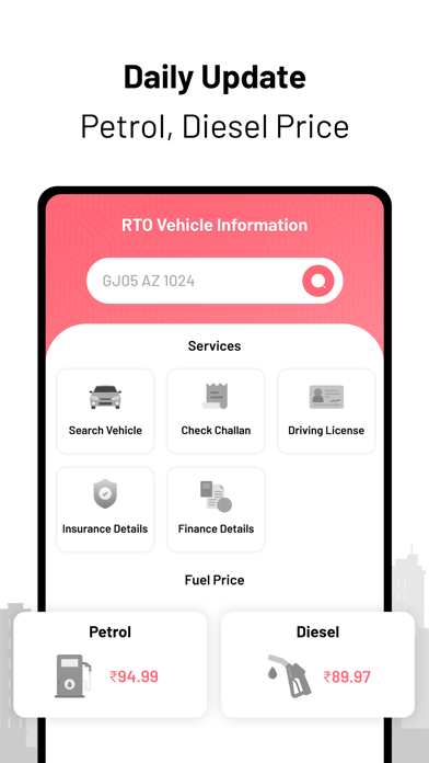 RTO Vehicle Info : India Screenshot