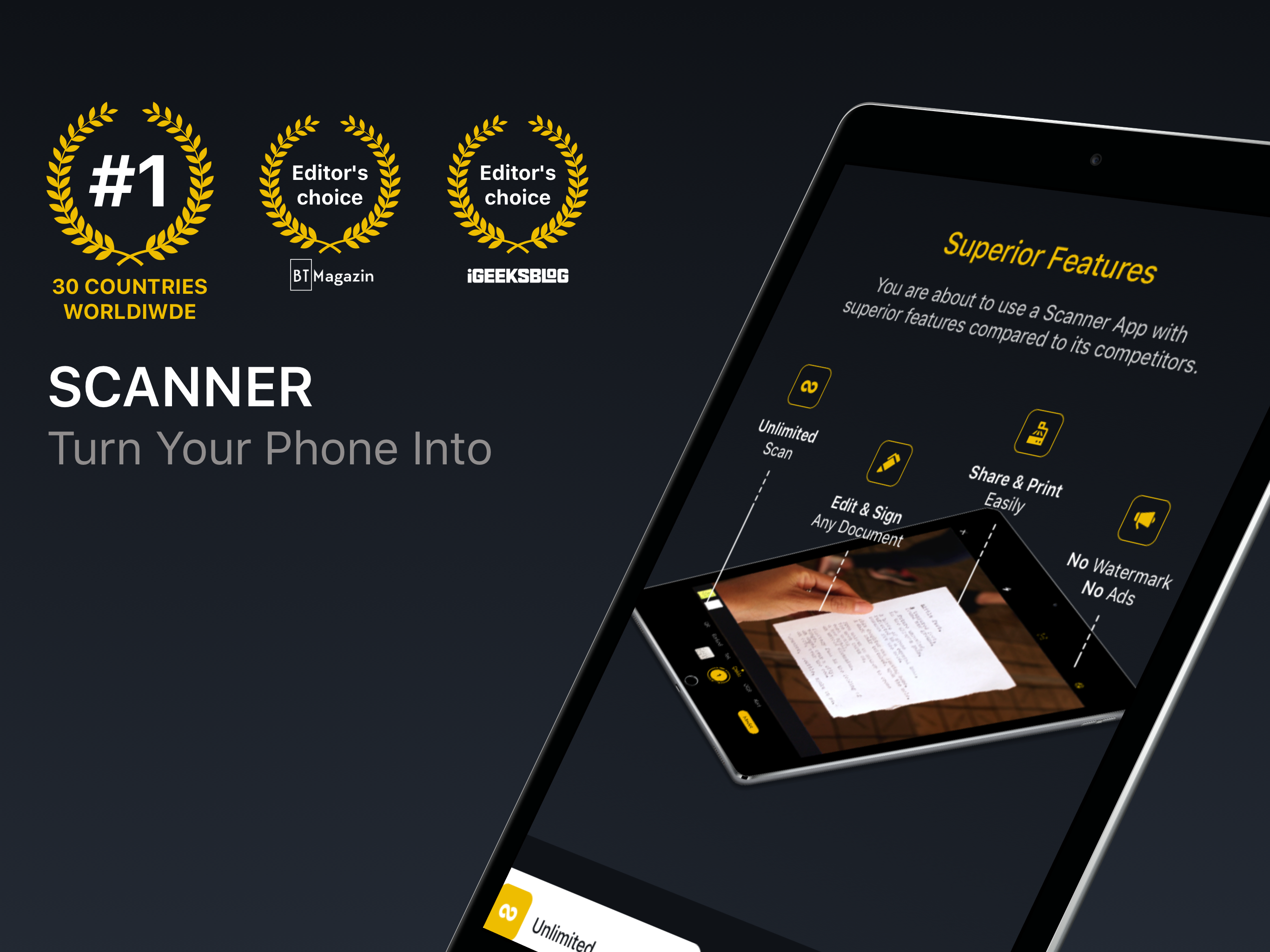 mScanner PDF Document Scanner