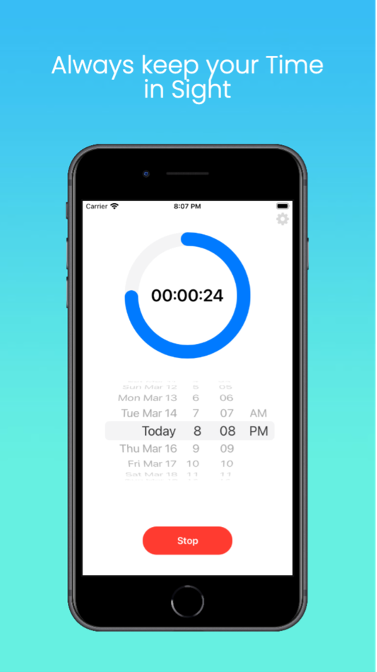 #3. Blue Circle - End Date Timer (iOS) Podle: Lev Lekush