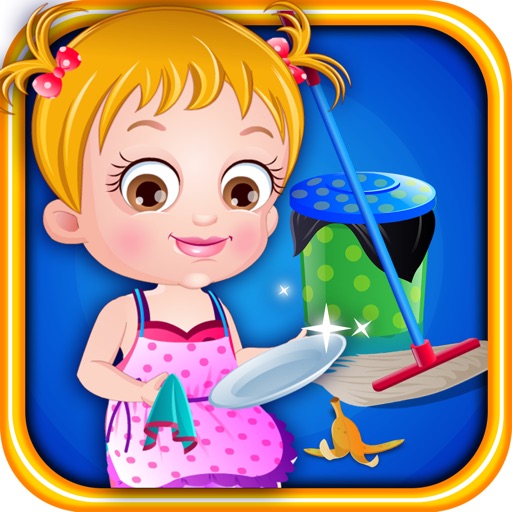 Baby Hazel Cleaning Time iOS App