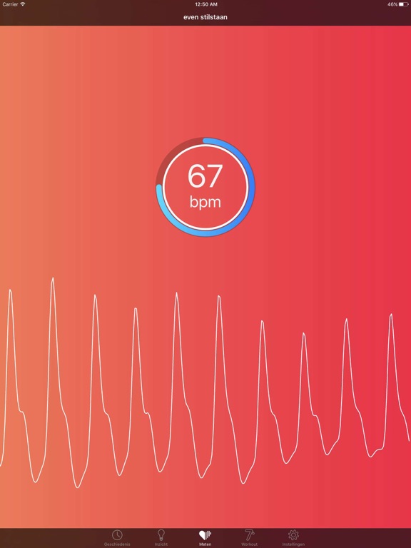 Cardiio: Hartslagmeter iPad app afbeelding 1