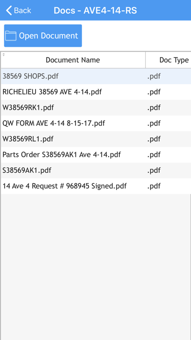 CabinetTrac Field Manager Screenshot