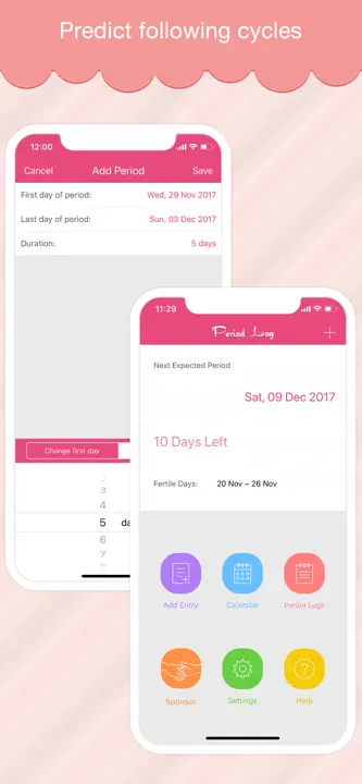 Period Log: Screenshot 2 von 5
