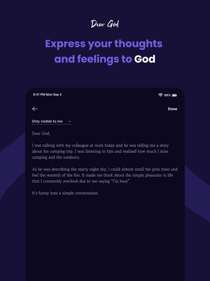 Dear God - Prayer Diary