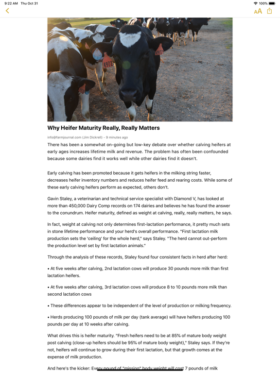 Screenshot #6 pour Dairy News and Markets