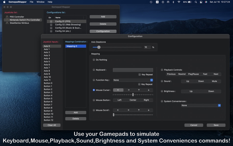 Gamepad Mapper - 1.7 - (macOS)