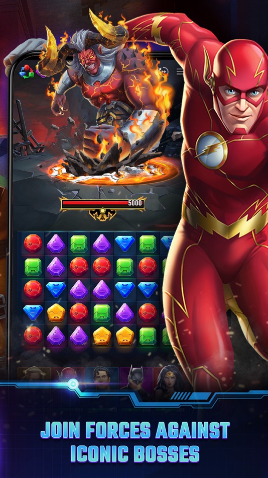 #4. DC Heroes & Villains: Match 3 (iOS) 由: Jeux Ludia Inc.