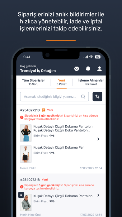 Trendyol Satıcı Paneli Screenshot