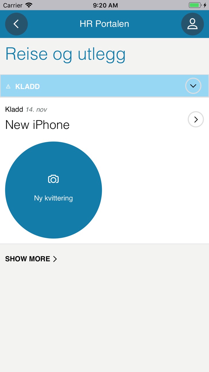 iPhone screenshot