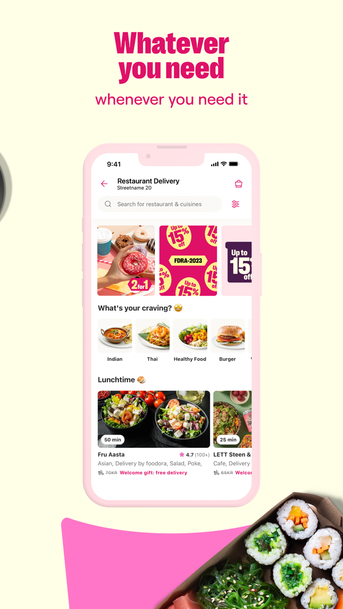 foodora Denmark food delivery