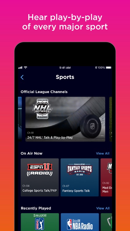 SiriusXM: Music, Sports, News screenshot-4