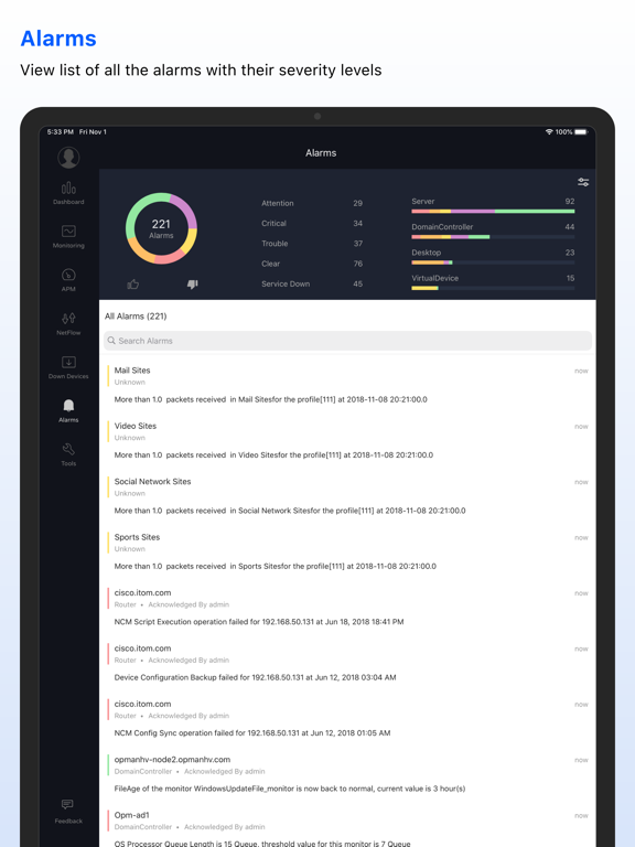 Screenshot #5 pour OpManager