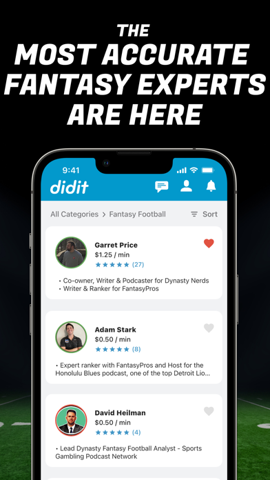 Didit: Fantasy Sports Advice Screenshot