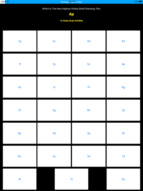 Screenshot #4 pour Periodic Table Tutor