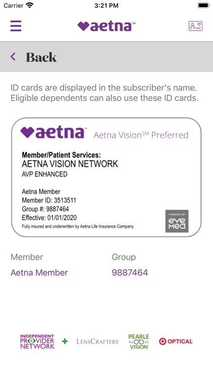 Aetna Vision℠ Preferred