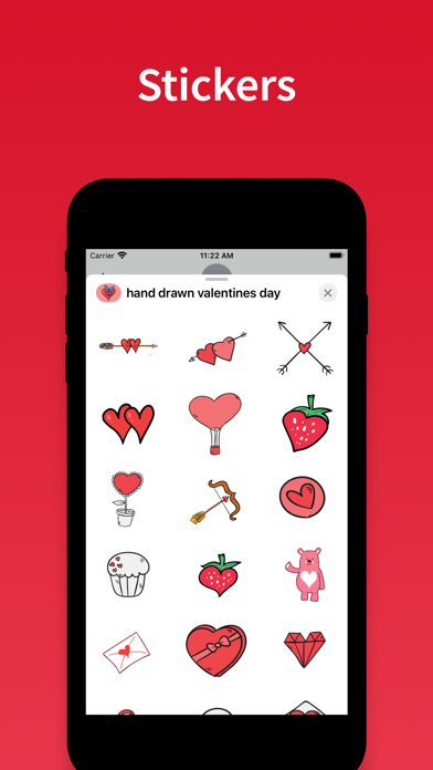 Screenshot #1 pour Stickers Saint Valentin emoji