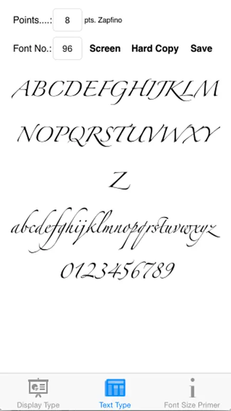 Font Sizes screenshot 4 of 5