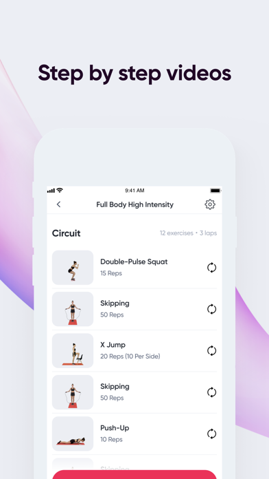 Sweat: Fitness App For Womenスクリーンショット