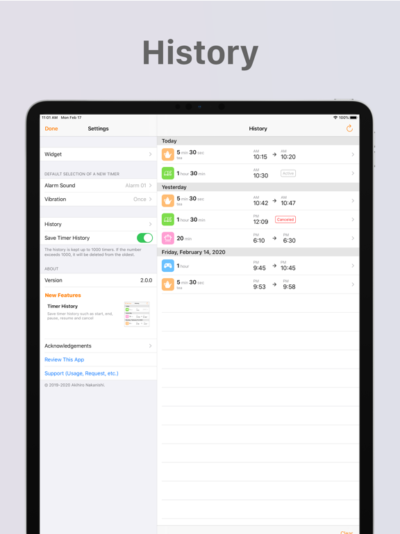 Usual Timer for Widget iPad screenshot 4 - Utilities app