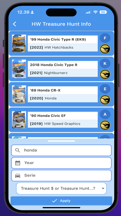 HW Treasure Hunt Info Screenshot
