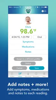 vicks smarttemp thermometer iphone screenshot 3