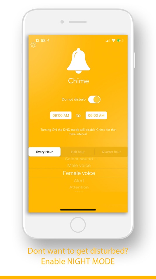 #3. Chime : Speaking Clock (iOS) بواسطة: Reeba Sebastian
