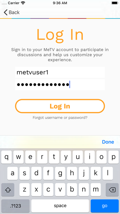 MeTV App Screenshot