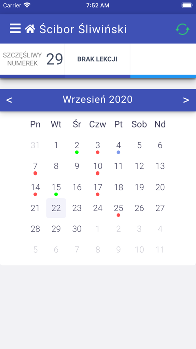 Prymus wyniki ucznia Screenshot