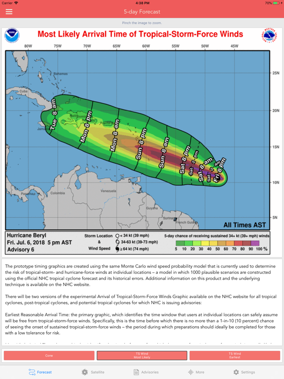 Screenshot #6 pour National Hurricane Center Data