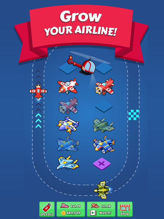 Screenshot #5 pour Merge Planes Idle Tycoon