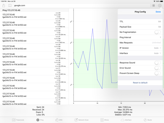 IT Tools - Network Analyzer iPad app afbeelding 2