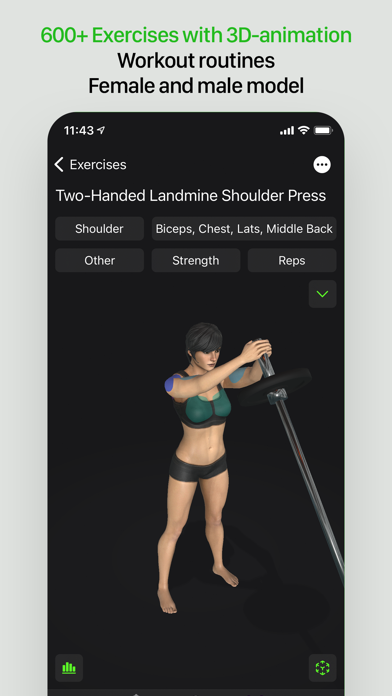 Screenshot #2 pour Gymaholic Workout Planner