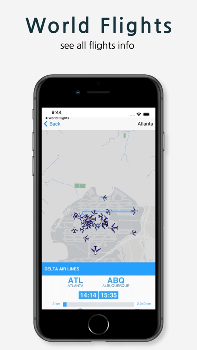 World Flights: See Live flight Screenshot